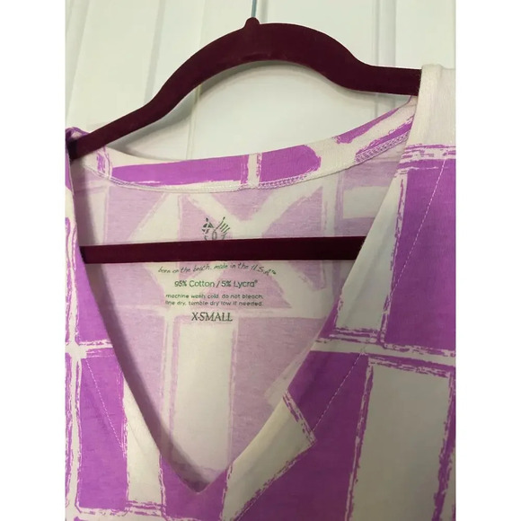 Mahi Gold Purple Patterned Shift Dress Size XS - Picture 3 of 4